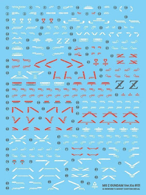 G-Rework Water Decal For MG Zeta Gundam Ver. Ka - A-Z Toy Hobby