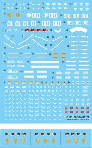 G-Rework Water Decal For HG Kampfer - A-Z Toy Hobby