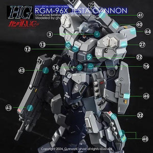 G-Rework Water Decal For HG Jesta Cannon - A-Z Toy Hobby