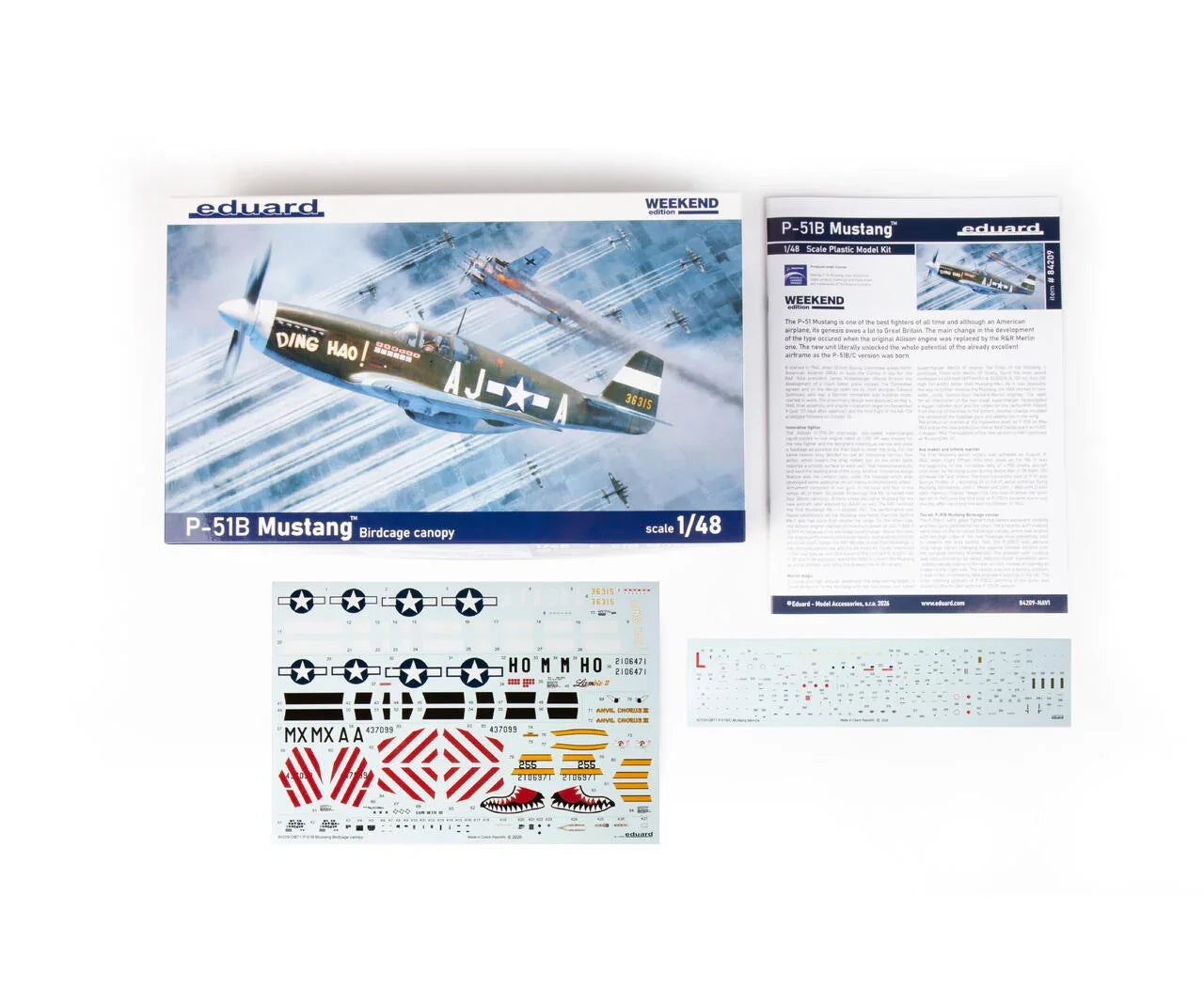 Eduard 84209 P-51B Mustang Birdcage Canopy Weekend Edition 1/48 Model Kit