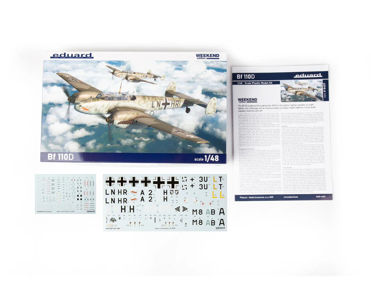 Eduard 8409 Bf 110D Weekend Edition 1/48 Model Kit - A-Z Toy Hobby