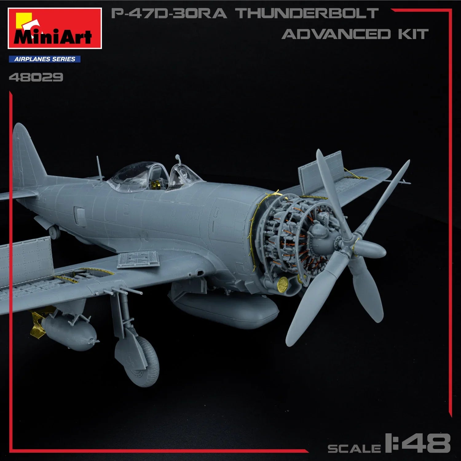 MiniArt 48029 P-47D-30RA Thunderbolt 1/48 Advanced Kit Model Kit