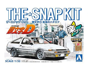 Aoshima Snap Kit CM1 Initial-D Takumi's Hachiroku 1/32 Model Kit - A-Z Toy Hobby