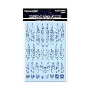 HIQParts Fire Tribal Outline Water Decal - A-Z Toy Hobby