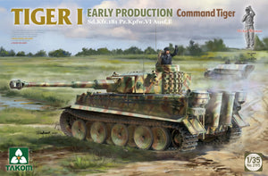 Takom 2195 Tiger I Early Sd.Kfz.181 Pz.Kpfw.VI Ausf.E Command Tiger 1/35 Model Kit - A-Z Toy Hobby