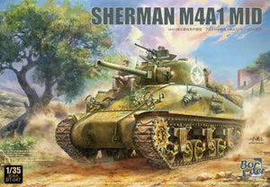 Border Model BT047 Sherman M4A1 Mid 1/35 Model Kit - A-Z Toy Hobby