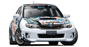 Aoshima Japanese Animation Wrapping Car "Itasha" #2, LoveLive! Sunshine!! GRB Impreza WRX STI '10 Subaru 1/24 Model Kit - A-Z Toy Hobby