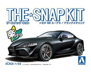 Aoshima Snap Kit 13-BK Toyota GR Supra 2019 (Black Metallic) 1/32 Model Kit - A-Z Toy Hobby