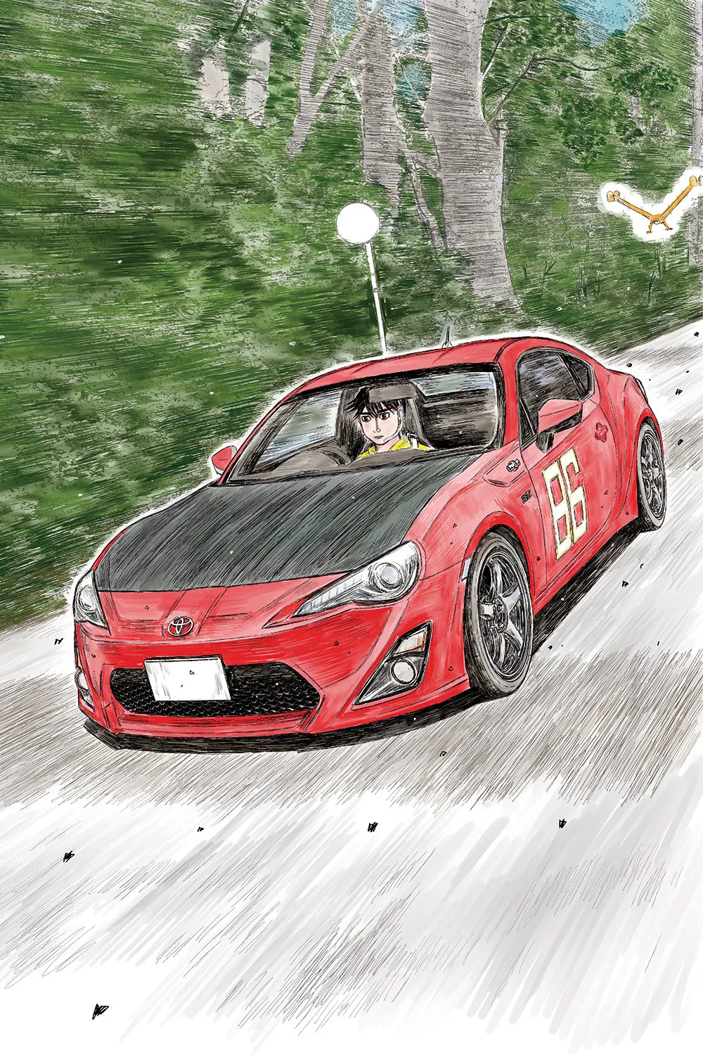 Aoshima 06783 Katagiri Kanata Zn6 Toyota86 Comics Vol.9 The Peninsula Manazuru Ver. 1/24 Model Kit - A-Z Toy Hobby