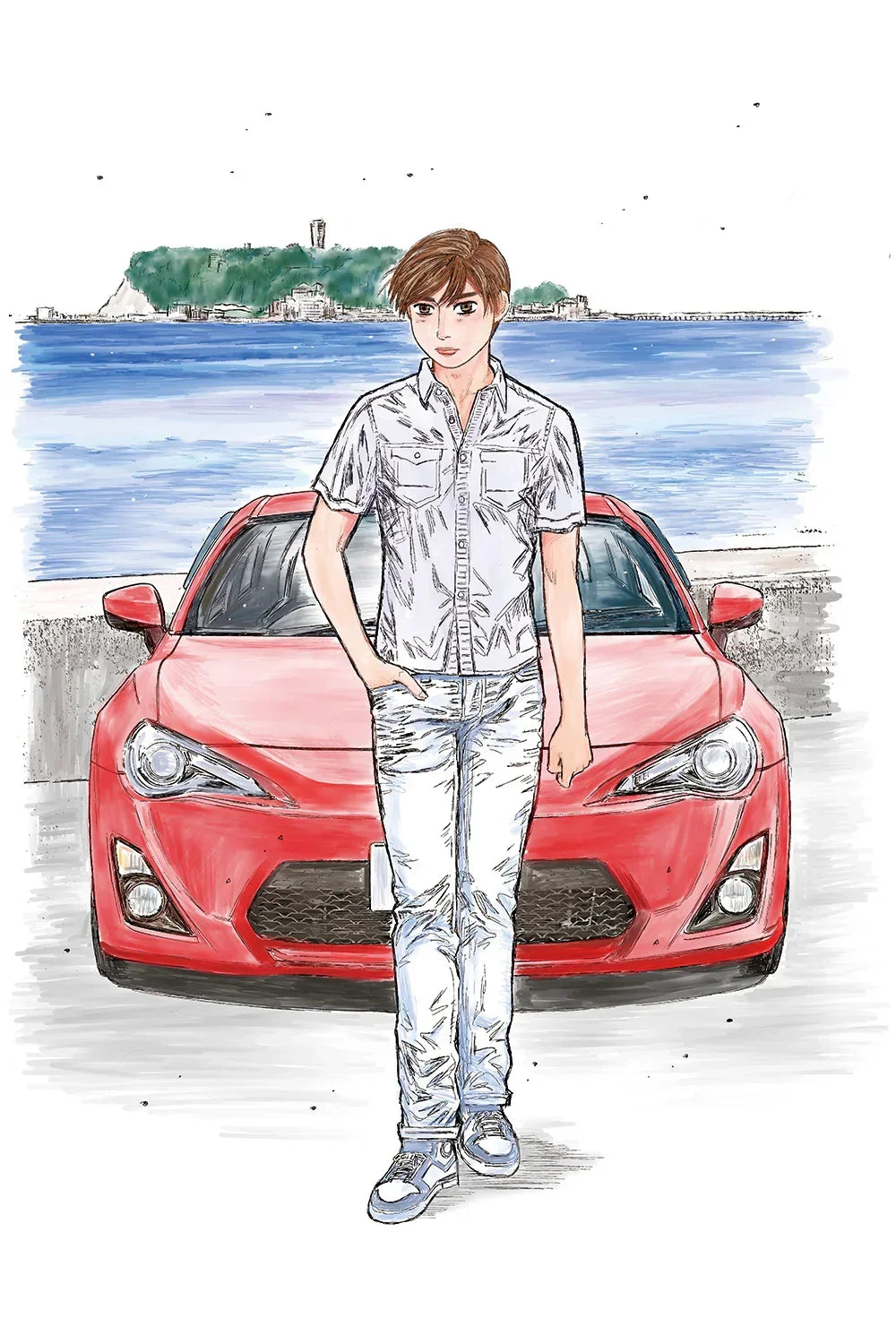 Aoshima 06782 Katagiri Kanata Zn6 Toyota86 Comics Vol.1 Odawara Pikes Peak Ver. 1/24 Model Kit - A-Z Toy Hobby