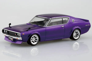 Aoshima Snap Kit 18-SP3 Nissan C110 Skyline GT-R Custom (Metallic Purple) 1/32 Model Kit - A-Z Toy Hobby