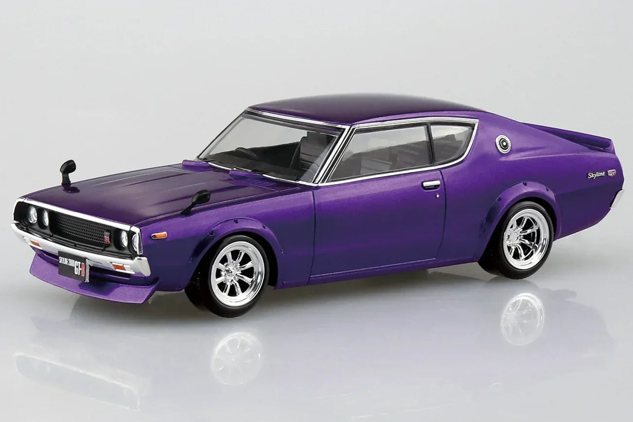 Aoshima Snap Kit 18-SP3 Nissan C110 Skyline GT-R Custom (Metallic Purple) 1/32 Model Kit - A-Z Toy Hobby