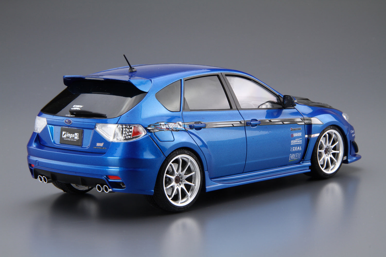 Aoshima 35 Subaru 2007 Ings GRB Impreza WRX STI 1/24 Model Kit