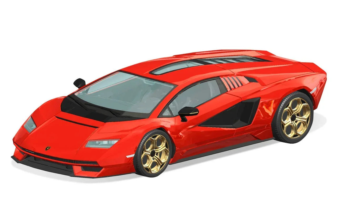 Aoshima Snap Kit 19-B Lamborghini Countach LPI 800-4 (Red) 1/32 Model Kit