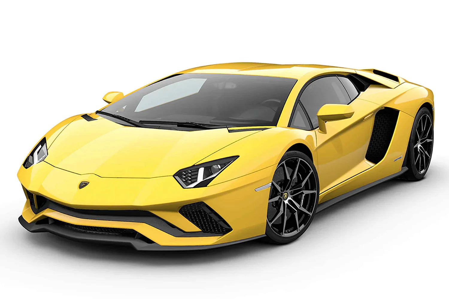 Aoshima Snap Kit 07-PY Lamborghini Aventador S (Pearl Yellow) 1/32 Model Kit - A-Z Toy Hobby