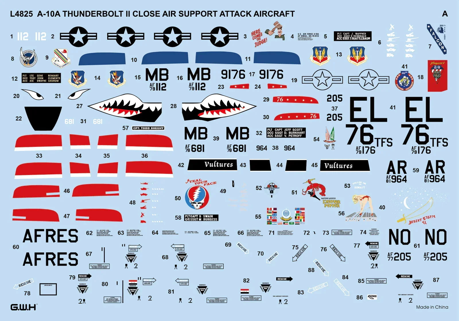 Great Wall Hobby L4825 A-10A Thunderbolt II Close Air Support Attack Aircraft 1/48 Model Kit - A-Z Toy Hobby