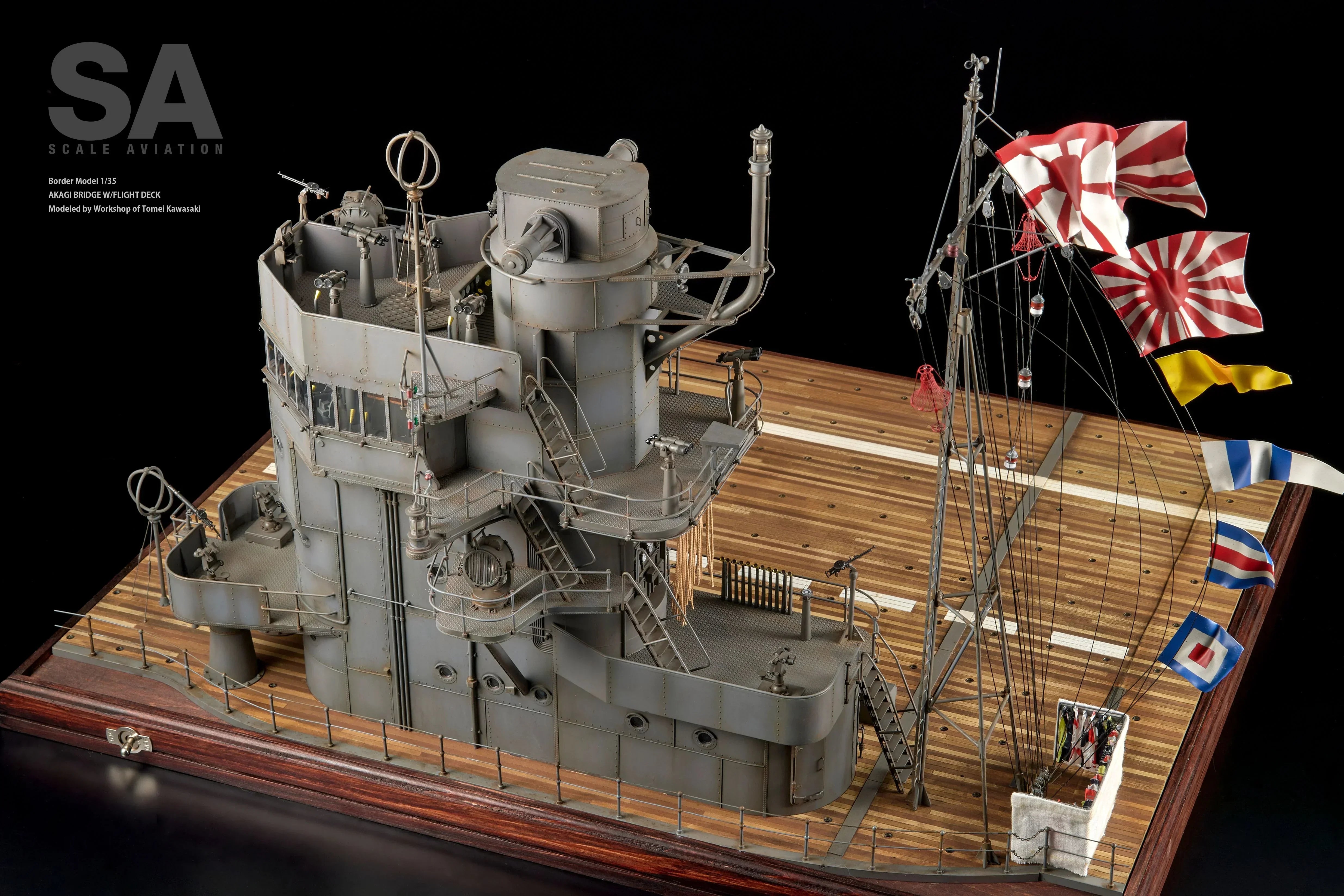 Border Model BSF002 Akagi Bridge w/Flightdeck & A6M2 Zero 1/35 Model Kit - A-Z Toy Hobby