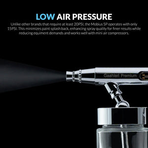 Gaahleri GHPM-Mobius Premium SP 0.3mm & 0.5mm Siphon Airbrush - A-Z Toy Hobby