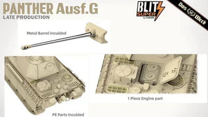 Das Werk 35041 Panther Ausf.G Late Production 1/35 Model Kit - A-Z Toy Hobby