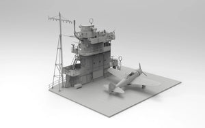 Border Model BSF002 Akagi Bridge w/Flightdeck & A6M2 Zero 1/35 Model Kit - A-Z Toy Hobby