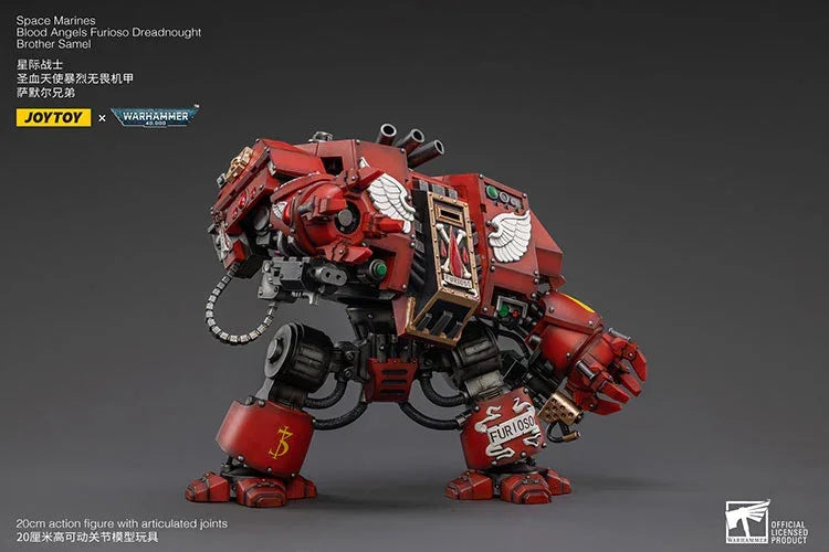 Joy Toy Warhammer Blood Angels Furioso Dreadnought Brother Samel 1/18 Action Figure - A-Z Toy Hobby