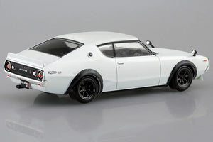 Aoshima Snap Kit 18-SP2 Nissan C110 Skyline GT-R Custom (White) 1/32 Model Kit - A-Z Toy Hobby