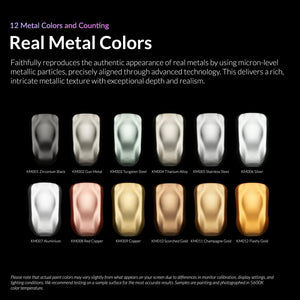 Kaleido 12 Metal Colors Paint Set - A-Z Toy Hobby