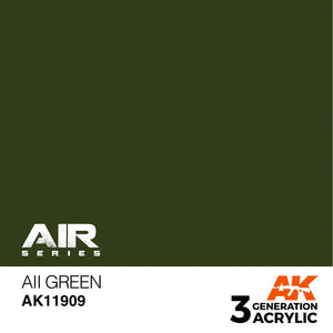 AK Interactive AK11909 3G Air AII Green Paint 17ml - A-Z Toy Hobby