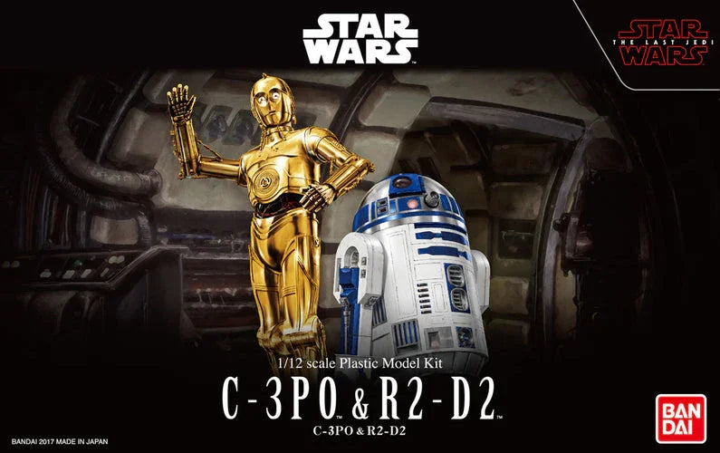 Bandai Star Wars C-3PO & R2-D2 1/12 Model Kit - A-Z Toy Hobby