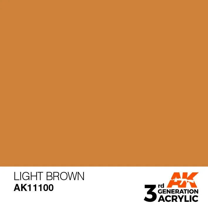 AK Interactive AK11100 3G Light Brown Acrylic Paint 17ml - A-Z Toy Hobby
