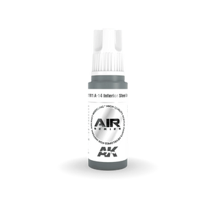 AK Interactive AK11911 3G Air A-14 Interior Steel Grey Paint 17ml - A-Z Toy Hobby