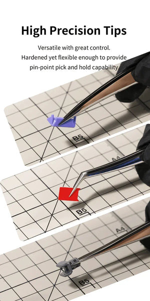 DSPIAE 90 Degree Angled Tweezers AT-TZ04 - A-Z Toy Hobby