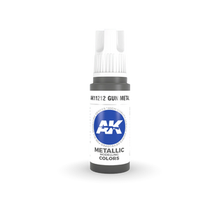 AK Interactive AK11212 3G Gun Metal Acrylic Paint 17ml - A-Z Toy Hobby