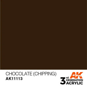 AK Interactive AK11113 3G Chocolate (Chipping) Acrylic Paint 17ml - A-Z Toy Hobby