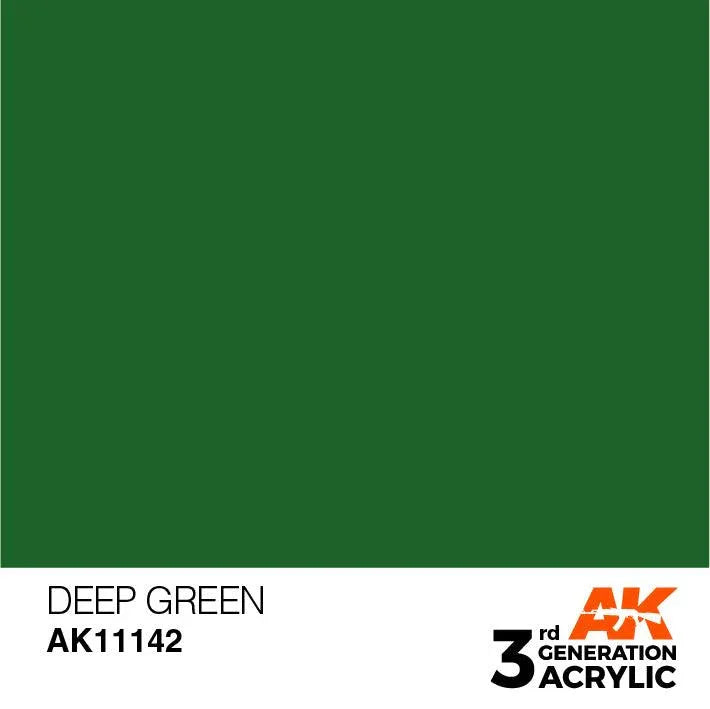 AK Interactive AK11142 3G Deep Green Acrylic Paint 17ml - A-Z Toy Hobby