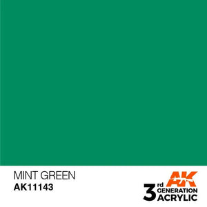 AK Interactive AK11143 3G Mint Green Acrylic Paint 17ml - A-Z Toy Hobby