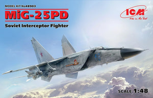 ICM 48903 MiG-25 PD Soviet Interceptor Fighter 1/48 Model Kit - A-Z Toy Hobby