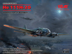 ICM 48264 He 111H-20 German Bomber 1/48 Model Kit - A-Z Toy Hobby