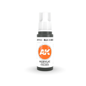 AK Interactive AK11160 3G Black Green Acrylic Paint 17ml - A-Z Toy Hobby