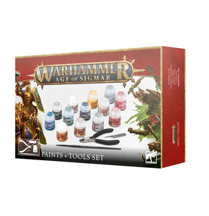 Games Workshop Warhammer Age of Sigmar: Paints + Tools Set 80-17 - A-Z Toy Hobby