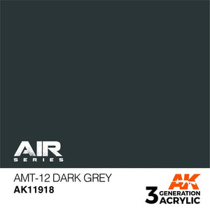 AK Interactive AK11918 3G Air AMT-12 Dark Grey Paint 17ml - A-Z Toy Hobby