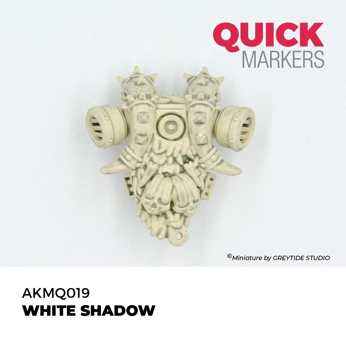 AK Interactive AKMQ019 Quick Markers White Shadow