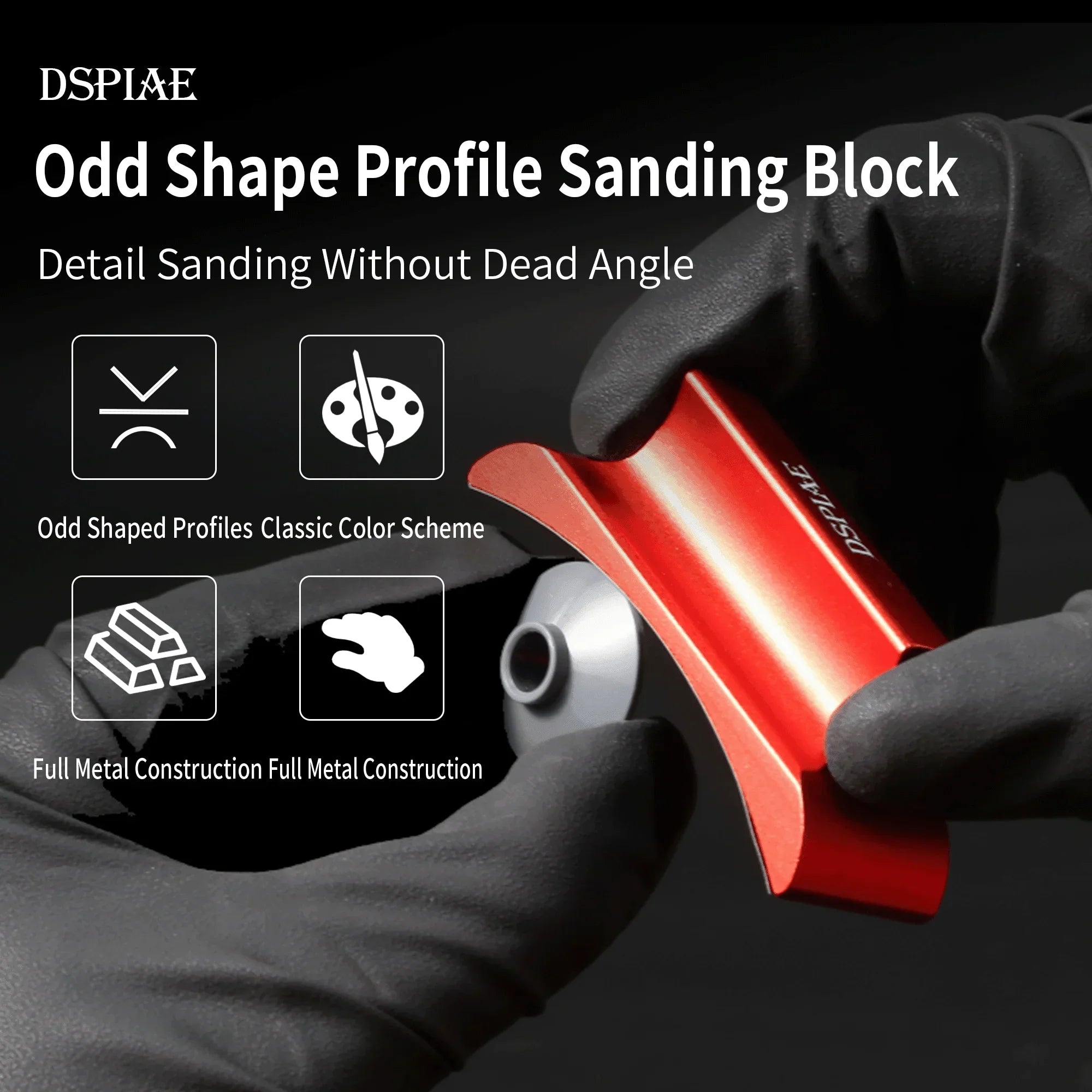 DSPIAE Aluminum Sanding Block AS-25 - A-Z Toy Hobby