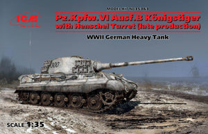 ICM 35363 King Tiger with Henschel Turret (Late Production) 1/35 Model Kit - A-Z Toy Hobby