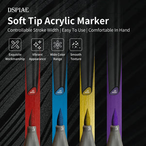 DSPIAE Soft Tip Marker Metallic Black MKM-01 - A-Z Toy Hobby