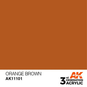 AK Interactive AK11101 3G Orange Brown Acrylic Paint 17ml - A-Z Toy Hobby