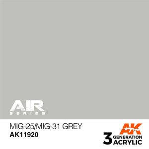 AK Interactive AK11920 3G Air MiG-25/MiG-31 Grey Paint 17ml - A-Z Toy Hobby