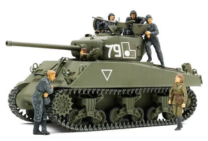 Tamiya 25105 M4A2(76)W Sherman "Red Army" w/ 6 Figures 1/35 Model Kit - A-Z Toy Hobby