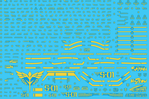 Delpi Holo Gold Water Decal For MG Sazabi - A-Z Toy Hobby