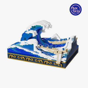 Pantasy UKIYO-E Kanagawa Surfing Brick Kit - A-Z Toy Hobby